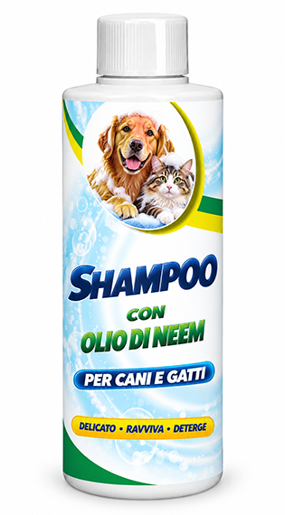 Shampoo Cani e Gatti con OLIO DI NEEM