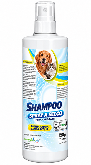 SHAMPOO SECCO PER CANI E GATTI
